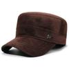 Novo Chapéu Quente de Lã para Homens, Estilo Coreano Moderno Proteção Solar Moda Outdoor Chapéu para Idosos, Boné Plano Casual, Boné de Baseball