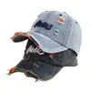 Gorra de Béisbol de Mezclilla para Niños, Sombrero de Sol Roto Personalizado Estilo Americano, Gorra Moderna Nueva de Primavera y Verano para Niños de 3 a 10 Años