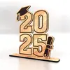 Letrero de Graduación Transfronterizo 2025 Adornos de Escritorio de Madera Adornos de Decoración para Fiesta de Graduación Artesanías de Madera