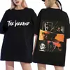 Camiseta Unisex Negra Vintage de The Weeknd Cuello Redondo Retro