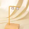 Brincos de Pérola com Pinos de Prata S925 Totalmente Cravejados de Diamante, Estilo Francês de Nicho, Exquisitos, da Moda, de Luxo Leve, Super Brilhantes, Acessórios para Mulheres