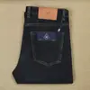 Jeans Masculino de Negócios Novo, Reto, Elástico, Cintura Média, Azul Escuro, Espesso, para Outono e Inverno, Luxo