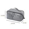Bolsa de Maquiagem de Grande Capacidade, Compartimento de Malha de Armazenamento de Alta Qualidade, Resistente à Água para Levar na Mão, Aparência Sofisticada, Necessaire Simples