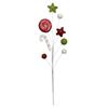 Bastón de caramelo de simulación navideño transfronterizo, flor, piruleta, decoración de muleta, espuma, polvo brillante, recortes de caramelo navideño