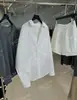 [Recomendação Principal] Nova Coleção Primavera/Verão 26 Yuran: Conjunto de Camisa de Manga Longa Patchwork Tingida no Fio de Algodão Pima e Shorts com Cintura Elástica