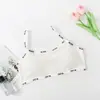 Tirante de letra hermosa espalda camisola banda cruzada en el pecho almohadilla en el pecho sujetador para niña 8-17 niñas período de desarrollo chaleco deportivo sin tirantes