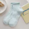 Calcetines Cortos de Color Sólido Color Dopamina para Mujer, Resistentes al Olor, Absorbentes de Sudor, Calcetines de Tubo Corto, Calcetines de Algodón al por Mayor, Industria del Calcetín Zhuji, Estilo Delgado