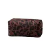 Bolsa de Cosméticos con Estampado de Leopardo de Venta Caliente Europea y Americana para Mujer, Bolsa de Almacenamiento de Viaje Portátil, Bolso de Mano con Textura Personalizada Transfronterizo, Neceser