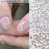 2*3.5mm decorações para nail art de zircônia cúbica em formato de losango com base plana, gemas de floco de neve deslumbrantes e da moda, acessórios de unha usáveis
