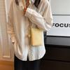 Diseño nicho textura simple bolso cuadrado pequeño 2025 primavera nueva moda moderno bolso de hombro bandolera para mujer
