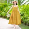 Elegante Vestido de Algodón y Seda Floral para Mujeres de Mediana Edad y Mayores, Tallas Grandes, Nuevo Estilo Verano 2026 Vestido de Tirantes para Mamá