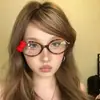 Subcultura Celebridad de Internet Espejo Lindo con Decoración de Lazo Gato Negro con Marco Estampado de Leopardo Gafas para Estilismo Sin Maquillaje Modernas