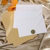 Set de Papel de Carta Sobre de Nieve Retro Carta de Amor Estilo Chino Papel Especial Piel de Vaca Invitación Postal Sobre de Lacre