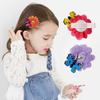 Amazon Europeo y Americano Nuevo Flor de Tela Hecha a Mano Mariposa Pasador de Perlas Colorido para Niña Pinza de Pato Accesorios para el Cabello