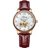 Ai Lang 2026 Modelo Nuevo Reloj de Marca Genuina para Mujer, Reloj Mecánico Totalmente Automático, Correa de Cuero de Moda Tendencia, Resistente al Agua