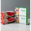 Cubiertas desechables de film transparente con banda elástica para sobras del refrigerador casero, bolsas de film transparente y cubiertas para platos