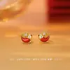 Aretes, Anillos, Pulseras, Collares Únicos de Flor de Carpa Estilo Chino de Plata Pura S999 Originales para Venta al por Mayor