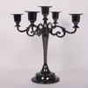 Candelabros Estilo Europeu de Cinco e Três Braços, Luxuoso Restaurante Ocidental Jantar Romântico à Luz de Velas, Decoração de Hotel, Adereços de Casamento, Suportes para Velas