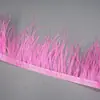 Tecido de Pena de Avestruz Atacado com Borda de Pena de 8-10cm Tiras de Tecido Acessórios para Roupas Saias Materiais de Decoração de Franjas DIY