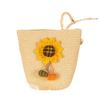 Bolsa Adulta Girasol Verano 2024 Nueva Bolsa Adulta Moderna de Hombro Cruzada Tejida Linda Bolsa de Paja para Cambios