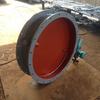 Válvula de Mariposa de Ventilación Eléctrica para Conductos de Extracción de Polvo y Gases de Humo, Válvula de Compuerta Manual de Acero al Carbono con Boca Redonda, Compuerta de Aire Neumática de Acero Inoxidable