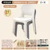Cadeira de Jantar Nórdica Espessada Doméstica Plástico Moderno Minimalista Negociação Lazer Cadeira de Mesa Banqueta Encosto Famosa da Internet Cadeira de Maquiagem