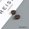 Resina Frijoles de Café Artificiales Producción Infantil DIY Crema Funda para Teléfono Móvil Caja de Papelería Imanes para Refrigerador Adornos Materiales Accesorios
