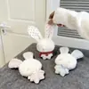 Lindo Mini Conejito Ángel de Peluche Calmante Colgante Artículo Adorable Sanador Decoración de Bolso Regalo