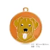 Pendente Redondo de Liga Esmaltada Mais Vendido Transfronteiriço Série de Cachorros Cartoon Charme para Pulseira Colar DIY Acessórios de Joias