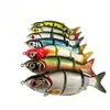 Direto do FabricanteIsca Artificial Multi-Seções Peixe 14cm 23g Isca Dura Minnow de Cinco Seções para Pesca em Água Salgada e Doce