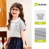 Camiseta para Niñas Dudu, Camisa Polo Estilo Preppy, Verano para Niños Manga Corta Bebé Verano Top Lindo, Categoría a Ropa para Niños