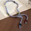 Collar Colgante de Corazón Gota de Agua con Cuentas de Resina Moda de Nicho Estilo Old Money Cadena para Suéter Accesorio Vintage Elegante Versátil
