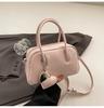 Bolso Bowling Estilo Coreano Retro para Mujer 2026 Nuevo Diseño de Nicho Bolso de Hombro Cruzado Versátil y Elegante