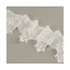 Ribete de encaje láser de pestañas estilo francés, material de encaje elástico de nailon-spandex, encaje decorativo para lencería, sujetadores y faldas.