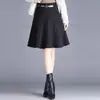 Moderna falda plisada de cuadros para mujer, nueva colección otoño 2026, de cintura alta, corte A, elegante, adelgazante y rejuvenecedora, moderna