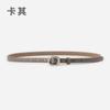 Cinturón Fino de Cuero Genuino para Mujer Piel de Vaca Combinable Moda para Mujer Estilo Coreano Simple Estilo Hong Kong Jeans Cinturón para Mujer en stock