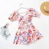 Traje de Baño de Pareja Dropshipping Estampado de Moda Elegante Adelgazante Cubre Vientre Estilo Falda Traje de Baño de una Pieza para Mujer Pantalones Cortos de Playa para Hombre