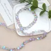 Cristal de Color AB Joyería Cuentas Sueltas Agujero Recto Corazón de Melocotón Estrella de Cinco Puntas Oso de Peluche DIY Hecho a Mano Atrapasueños Accesorios Venta al por Mayor