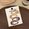 Presilhas de cabelo azuis fofas para crianças, presilhas versáteis para franja, grampos de cabelo para meninas, presilhas decorativas laterais, presilhas para rabo de cavalo