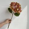Nueva flor de imitación de una sola rama de 72 hortensias pequeñas para bodas, auditorio, techo alto, camino decorativo, comercio exterior, hortensias
