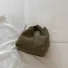 Bolso de Mano de Gamuza Moda Otoño 2026 Color Sólido Estilo Coreano Único de Alto Valor para el Día a Día
