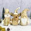 Cross-border nova boneca de Natal flanela Papai Noel boneco de neve alce enfeites de janela presentes de Natal atacado