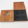 Empaque de Terminal Caja de Madera Almacenamiento Soporte Interior Impresión de Logo Música para Coche Tapa abatible Caja de Empaque USB Digital