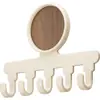 Ganchos de baño blanco lechoso, estilo vintage, montados en la pared, no requieren taladro, de alta resistencia, para almacenamiento en el baño y el tocador, no dejan marcas