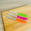 Caja de Color Caramelo con Mango Medio Cuchillo para Fruta Venta Directa de Fábrica Comercio Exterior Cocina del Hogar Cuchillo para Dormitorio Ligero Afilado y Barato