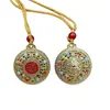 El Tesoro de la Tienda: el Mismo Estilo que el Collar Colgante Huang Cai Shen de Color Esmalte que Atrae la Riqueza, Hecho con Oro de Arena Antigua de Alta Calidad