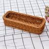 Suministro Mimbre Sintético Vajilla Cesta para Palillos Rectangular Cesta Escurridora Cesta para Cuchillos y Tenedores Creativa Cesta para Frutas y Pan Cesta de Almacenamiento