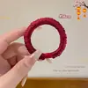 Laço de Cabelo Vermelho de Ano Novo 2026 para Mulheres, Corda de Cabelo Festiva com Alta Elasticidade para a Parte de Trás da Cabeça