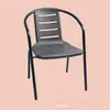 Sillas de Reunión para Patio Exterior, Sillas de Exterior, Sillas Individuales de Plástico para Ocio, Sillas de Hierro Forjado con Respaldo para Uso Doméstico, Sillas de Mimbre Sintético para Balcón