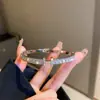 Pulsera de Zirconia Micro-Pavimentada de Alta Gama Transfronteriza al por Mayor Cruz Hueca Estilo Fresco de Nicho Pulsera Joyería de Moda Versátil